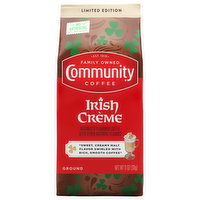 Community Coffee Coffee, Ground, Irish Creme - 11 Ounce 