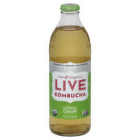 Live Kombucha Soda, Raw & Organic, Living Limon