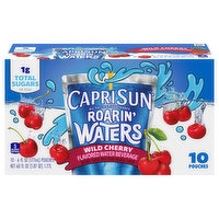 Capri Sun Flavored Water Beverage, Wild Cherry - 10 Each 