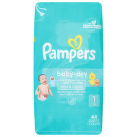 Pampers Diapers, Sesame Street, 1 (8-14 lb), Jumbo Pack - 44 Each 