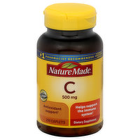 Nature Made Vitamin C, 500 mg, Caplets