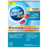 Alka-Seltzer Plus Cough, Mucus & Congestion, Maximum Strength, Liquid Gels