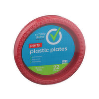 Simply Done Party Plastic Plates - 22 Each 