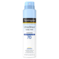 Neutrogena Sunscreen, Body Mist, Broad Spectrum SPF 70