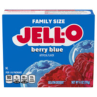 Jell-O Gelatin Dessert, Berry Blue - 6 Ounce 