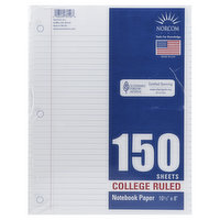 Norcom Notebook Paper, College Ruled - 150 Each