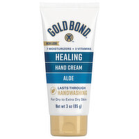 Gold Bond Hand Cream, Healing, Aloe - 3 Ounce 