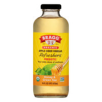 Bragg Apple Cider Vinegar, Organic, Honey & Green Tea, Prebiotic - 16 Ounce 