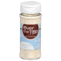 Over the Top Non-Pareils, Simply White - 2.2 Ounce 