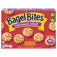 Bagel Bites Pizza Snacks, Cheese and Pepperoni, Party Size - 40 Each 