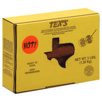 Tex's Smoked Links, for BBQ, Hot! - 3 Pound 