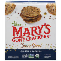 Mary's Gone Crackers Crackers, Organic, Classic, Super Seed - 5.5 Ounce 