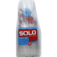 Solo Cups, Plastic, Clear, 18 Ounce