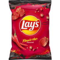 Lay's Potato Chips, Flamin' Hot Flavored - 2.75 Ounce 