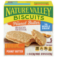 Nature Valley Biscuits, Peanut Butter - 5 Each 