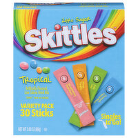 Skittles Drink Mix, Tropical, Singles to Go!, Variety Pack - 30 Each 