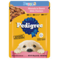 Pedigree Dog Food, Morsels in Sauce with Chicken, Puppy