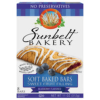 Sunbelt Bakery Soft Baked Bars, Blueberry Flavored - 8 Each 