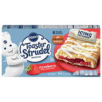 Pillsbury Toaster Pastries, Strawberry - 6 Each 