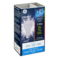 GE Light Bulb, HD+, 3-Way, 30/70/100 Watts - 1 Each 