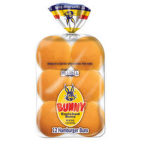 Bunny Hamburger Buns, Enriched