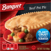 Banquet Beef Pot Pie Frozen Dinner - 7 Ounce 