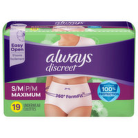 Always Underwear, Maximum, S/M - 19 Each