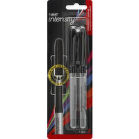 BiC Permanent Marker, Black, Fine - 2 Each 