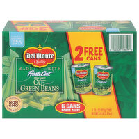 Del Monte Green Beans, Fresh Cut, Bonus Pack - 6 Each 