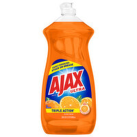 Ajax Dish Liquid/Hand Soap, Triple Action, Orange - 28 Fluid ounce 