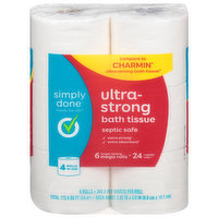 Simply Done Bath Tissue, Ultra-Strong, Mega Rolls, 2-Ply