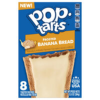 Pop-Tarts Toaster Pastries, Banana Bread, Frosted - 8 Each 