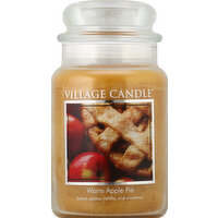 Village Candle Candle, Warm Apple Pie, Premium Jar - 1 Each 