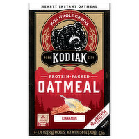 Kodiak Oatmeal, Cinnamon, Protein-Packed - 6 Each 