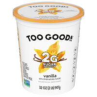 Too Good & Co. Yogurt, Vanilla, Low Fat - 32 Ounce 