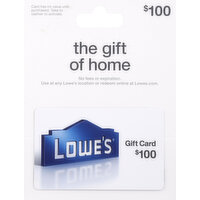 Lowe's Gift Card, $100