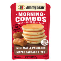 Jimmy Dean Morning Combos, Mini Maple Pancakes and Maple Sausage Bites - 3.27 Ounce
