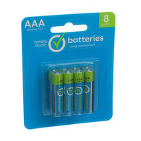 Simply Done AAA Alkaline 1.5V Batteries - 8 Each 