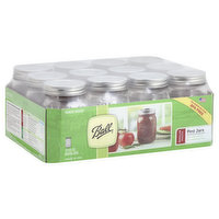 Ball Mason Jars, Pint, Regular Mouth - 12 Each