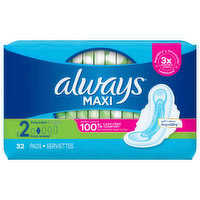 Always Pads, Flexi-Wings, Long Super, Size 2 - 32 Each 