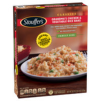 Stouffer's Grandma's Chicken & Vegetable Rice Bake, Classics, Family Size - 36 Ounce 