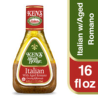 Ken's Steak House Dressing & Marinade, Italian with Aged Romano - 16 Fluid ounce 