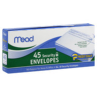 Mead Envelopes, Security - 45 Each 
