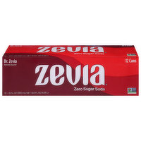 Zevia Soda, Zero Sugar, Dr. Zevia - 12 Each 