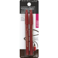 maybelline Twin Brow & Eye Pencils, Dark Brown 102 - 2 Each 