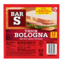 Bar S Thick Bologna