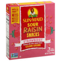 Sun-Maid Sour Raisin Snacks, Strawberry, 7 Pack