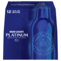 Bud Light Beer, Platinum - 12 Each 