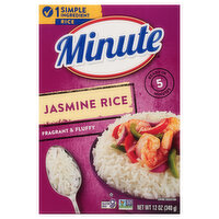 Minute Jasmine Rice, Fragrant & Fluffy - 12 Ounce 