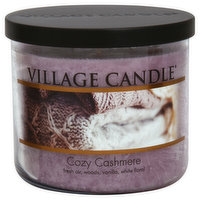 Village Candle Candle, Cozy Cashmere, Glass Cylinder - 1 Each 